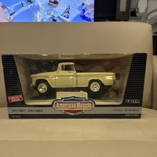 Ertl American Muscle 1955 Chevrolet 3100 Cameo 1:18 Diecast Ivory/Red picture