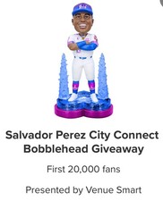 Salvador Perez City Connect Bobblehead 9/25 PRE SALE picture