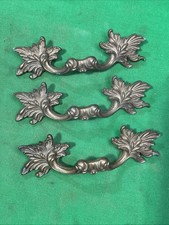 Three Vintage Pull French Provincial Drawer Pulls 6” Long  4