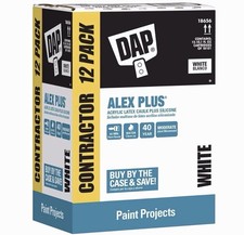 12-Pack DAP Alex Plus Acrylic Latex Caulk Plus Silicone Interior Exterior White picture