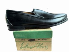 Vintage Sebago Moc Men’s 12 B Black Leather Loafers NOS USA Made w/ Box B37 picture