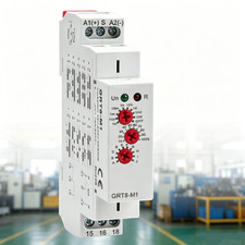 GRT8-M Multifunction Time Relay AC/DC 12-240V 16A 10 Timer Modes DIN Rail Mount picture