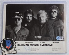 BACHMAN TURNER OVERDRIVE SIGNED BECKETT BAS COA AUTOGRAPHED RARE 8X10 PHOTO BTO picture