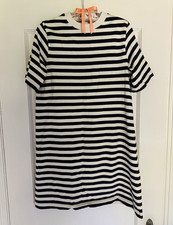 COS Black/White Striped T-Shirt Dress US-S picture