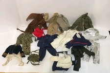 Vintage 1964 Hasbro GI Joe Action Soldier Figure & Original Clothes Gear Lot picture