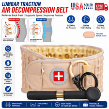 Decompression Belt Back Brace Lumbar Spinal Support & Extender Belt Air Traction picture
