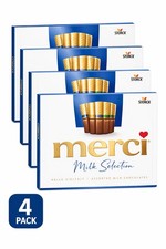 Merci Milk Selection Chocolate 4 Pack Gift Box Assorted Milk Chocolates Storck picture