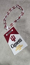 Indiana Hoosiers IU Cignetti NCAA Championship 2025 Necklace Red & White Chain picture