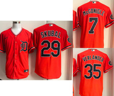 NEW Detroit Tigers Jerseys Skubal McGonigle Verlander Alternate Orange Jersey. picture