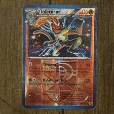 Infernape 17/135 Reverse Holo Rare 5ban Graphics Plasma Storm Pokemon MP picture