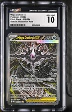 Mega Darkrai ex CGC 10 116/084 Pitch Black Special Illustration Rare Foil ENG picture