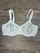 Wacoal Awareness White Satin Underwired Full Coverage Bra Size 38 D picture