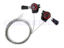 Sunrace SLM10 MTB Bicycle Friction Thumb Shifters w/ Cables Set picture