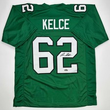 Facsimile Autographed Jason Kelce Philadelphia Kelly Green Jersey Men XL picture