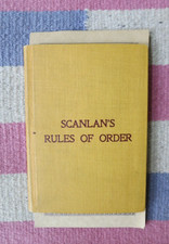 ~Signed By Author~Scanlan's Rules Of Order 1907 Antique HC Charles M. Scanlan picture
