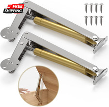 (2PCS) Lid Support Hinge Soft Close Toy Box Hinges Gas Struts Heavy Duty Soft picture