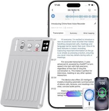 AI Voice Recorder, ｜Custom Summary｜Real-time Translation｜Wireless Charging. picture