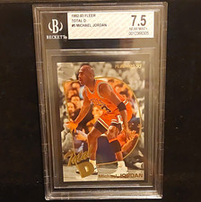 Fleer 1992-93 Total D Michael Jordan #5 BGS 7.5 Bulls BAS 0012366305 picture