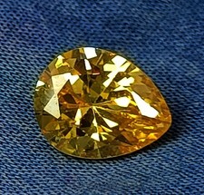 Certified 8+ Carat Natural Yellow Sapphire Pear Shape Loose Gemstone 6SHE picture