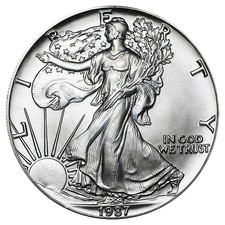 1987 $1 American Silver Eagle 1 oz Brilliant Uncirculated picture