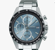 SEIKO SELECTION SBTR029 Chronograph Quartz Blue Dial Men's Watch New Japan picture