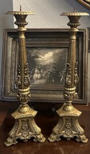 antique Candle French Bronze Putti Cherub Napoleón III candlesticks picture