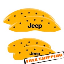 MGP 42020SJEPYL Gloss Yellow Caliper Covers for 11-21 Jeep Grand Cherokee picture