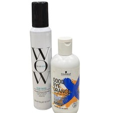 NEW Color Wow Blue Toning Foam Schwarzkopf Goodbye Orange Shampoo Brunette Hair picture