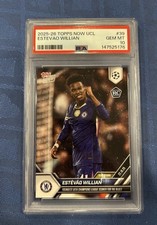 Estevao Willian RC #39 - 2025-26 Topps Now UEFA Champions League - PSA 10 GEM MT picture