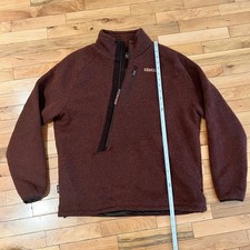 Harkila Kamko Men XXL Burgundy Fleece Pullover 1/4 Zip Hunting Jacket XL Red picture