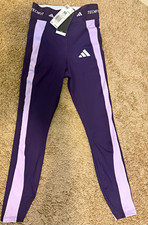 adidas Techfit Women’s XS Purple/Lavender Compression High Rise Ankle Leggings picture