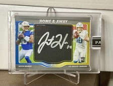 2020 Panini Instant Home & Away Justin Herbert Rookie Auto SSP 8/10 Chargers picture