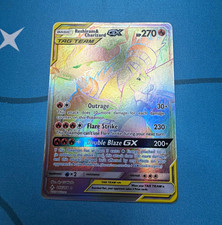 Reshiram & Charizard GX TAG TEAM Secret Full Art Holo 217/214 ENG picture