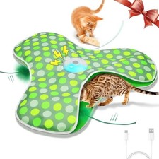 Interactive Cat Toys Rechargeable,MovingConcealed Feathers,Real Mouse Sque picture