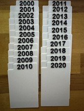 (20) Sports Trading Card Dividers YEARS 2000 - 2020 | MADE IN USA | Baseball picture
