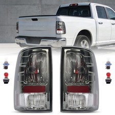 Pair Smoke Lens Tail Lights Brake Lamps For Dodge Ram 1500 2500 3500 2009-2018 picture
