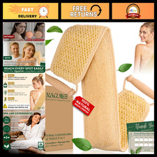 Natural 100% Egyptian Loofah Back Scrubber with Handle - Exfoliating Shower Body picture