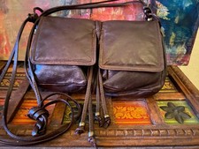 Vintage Chocolate Brown Lambskin BOTTEGA VENETA Crossbody Purse ITALY picture