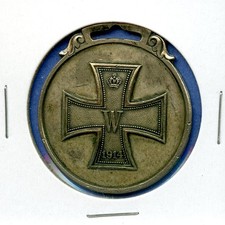 1914 Imperial German World War WWI Medal Iron Cross Charm Necklace Pendant picture