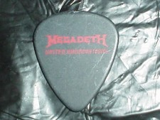 MEGADETH Logo & Dave Mustaine Signature 2007 Abominations Tour GUITAR PICK picture
