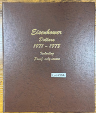 Complete IKE Eisenhower Dollar Set 32 Coins 1971-1978 PDSS BU UNC Dansco #30A picture