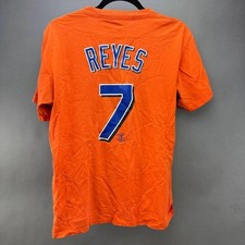 Majestic Mens Orange NY Mets #7 Jose Reyes T-Shirt Size M picture