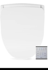 Bio Bidet Slim Two Electric Bidet Toilet Seat Round, Warm Water Heated Seat picture