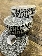 VIOLENCE Printed Anti-Slip Tape Rolls, Black & White Speckled - 10 Rolls  picture