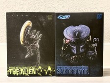 HEROCROSS Hybrid Metal #023 Alien #020 Scar Predator Action Figure Set NIB HTF picture