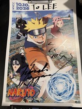 Naruto Signed Print Poster NYCC 2026 Junko Takeuch and Noriaki Sugiyama picture