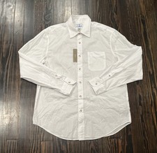 J. Crew The Seaport Poplin Shirt Men’s Medium White Cotton NEW picture