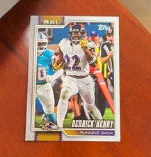 Topps 2025 Chrome Power Players Derrick Henry Ravens #PP-16 Green Refractor/99 picture