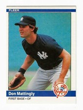 DON MATTINGLY  1984 FLEER ROOKIE RC CARD #131 - YANKEES - EXMT picture
