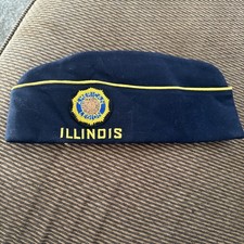 Vintage Illinois American Legion Post 253 Cap Hat Size 7 1/2 The Camel Cap picture